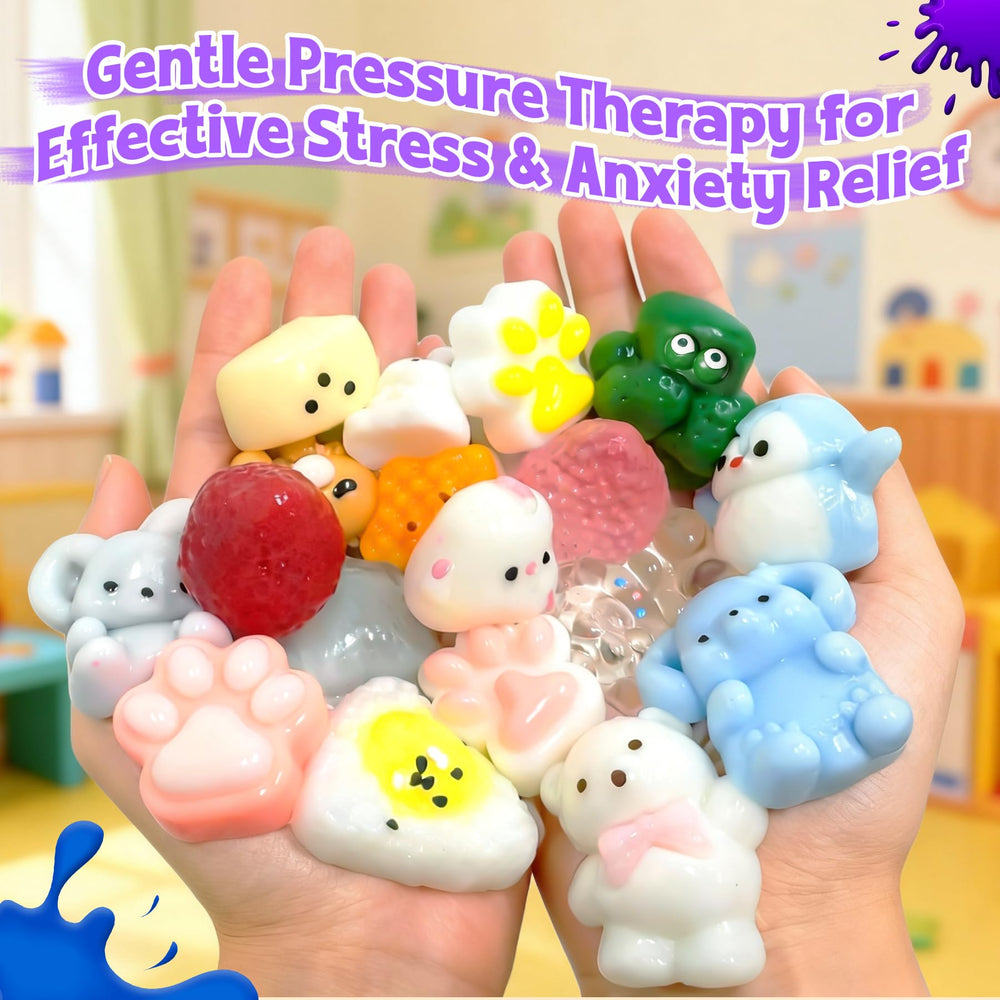 Tylices squishies usados en una fiesta infantil como recuerdos divertidos