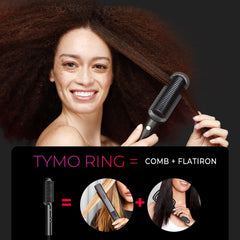 TYMO close-up of 3D brush teeth demonstrating smoother, faster straightening