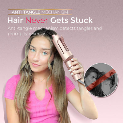 TYMO CurlPro Plus on vanity styled with hair tools illustrating travel-ready convenience