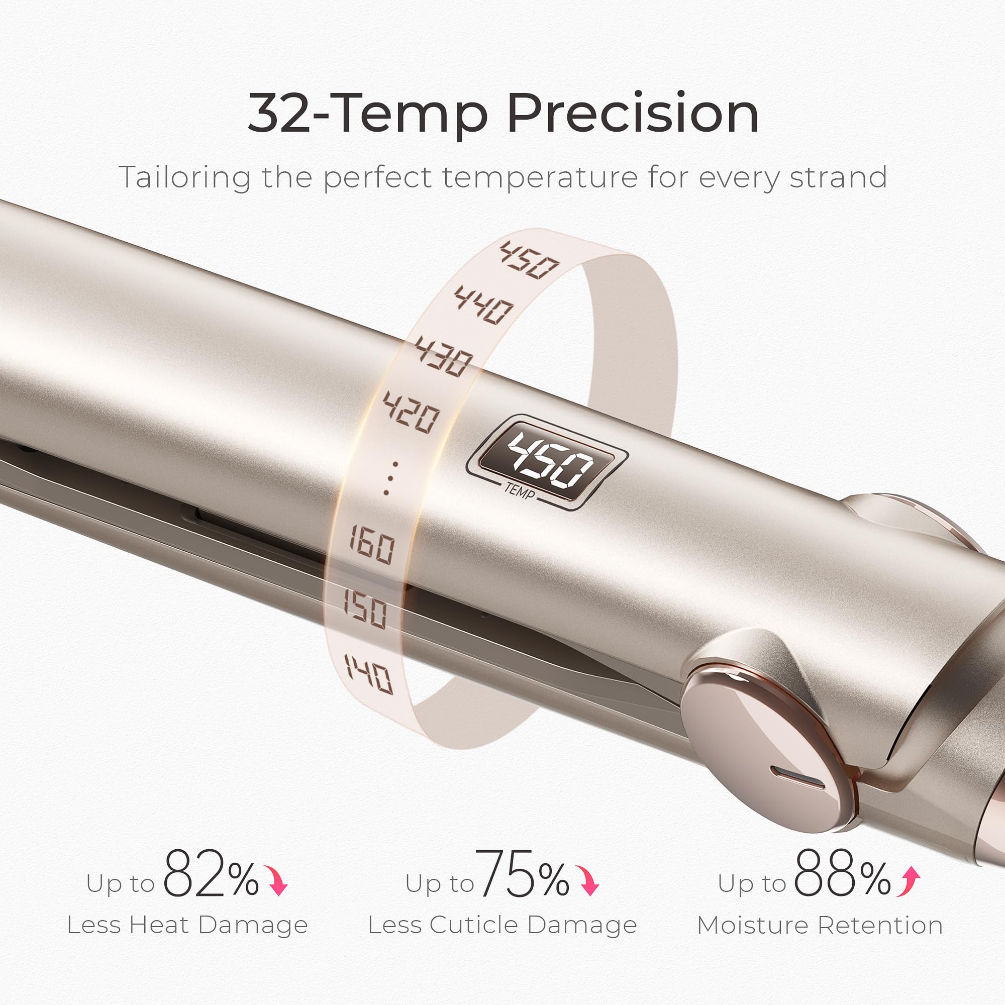 TYMO LED display and temperature controls ensuring precise settings
