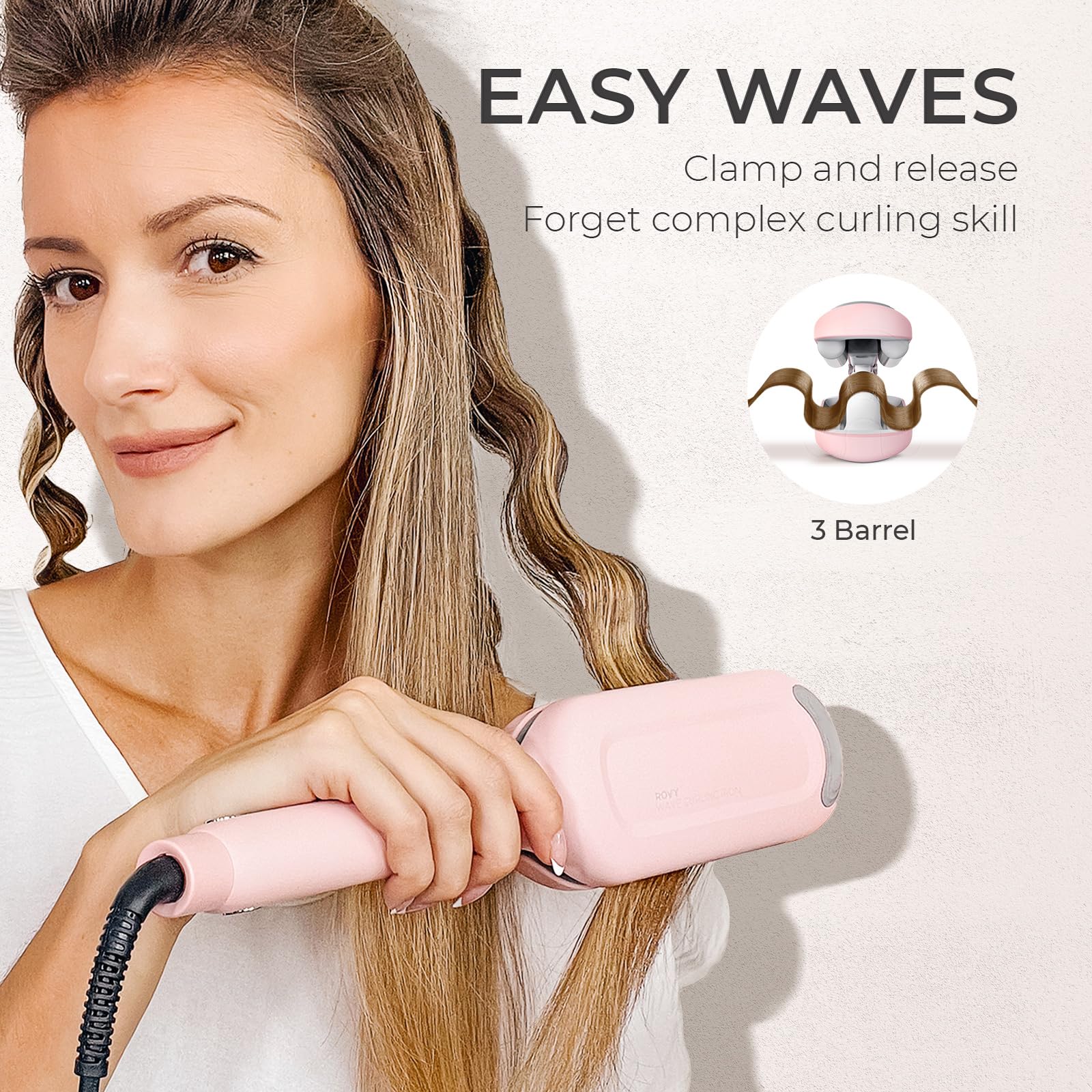 TYMO ROVY primer plano de los tres barriles cerámicos para ondas duraderas