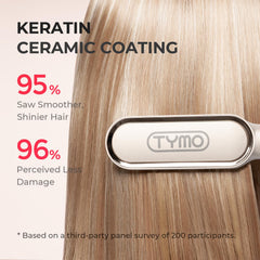 TYMO superficie cerámica con queratina para proteger y reducir frizz