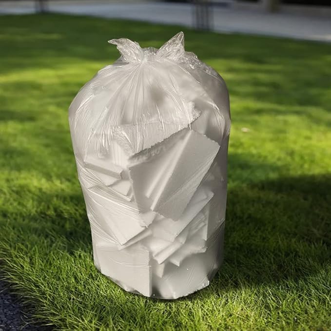 TYPLASTICS bolsa instalada en cubo de 55 galones, facilita retiro y transporte
