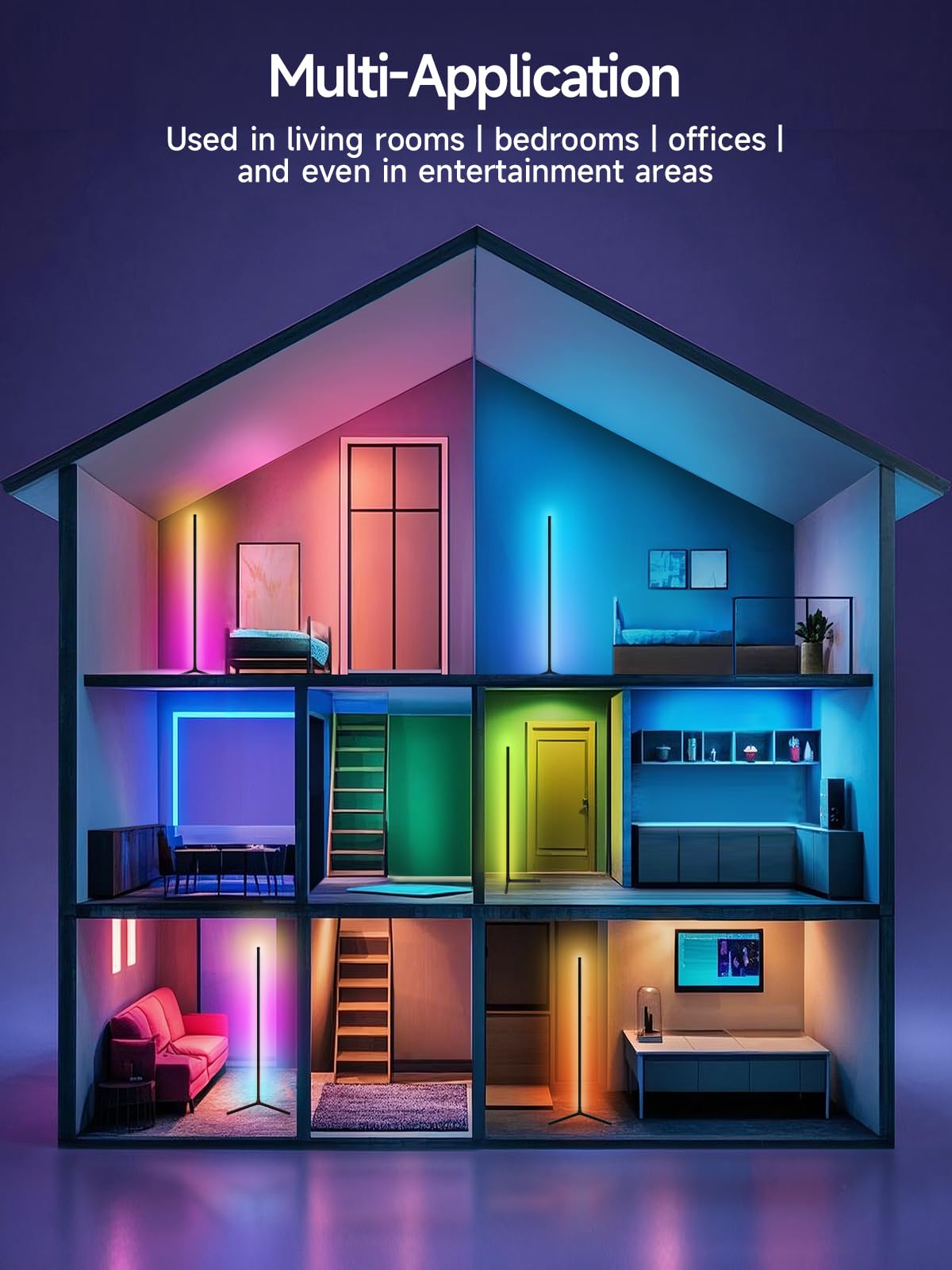 Tyute iluminación sincronizada con música para ambiente festivo
