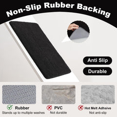 TYUU alfombra en uso junto a la ducha, absorción rápida