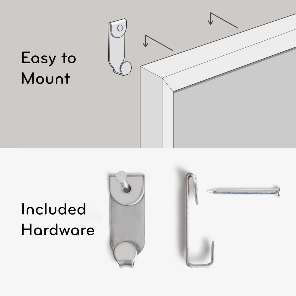 U Brands box and included accessories showing ready-to-use calendar with included magnets