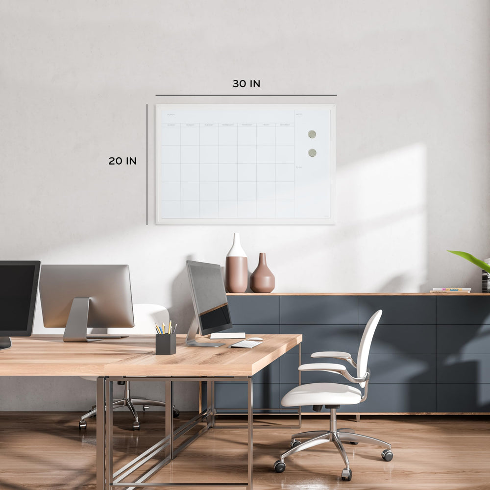 U Brands surface close-up with marker stroke demonstrating stain-resistant, clean-erase benefit