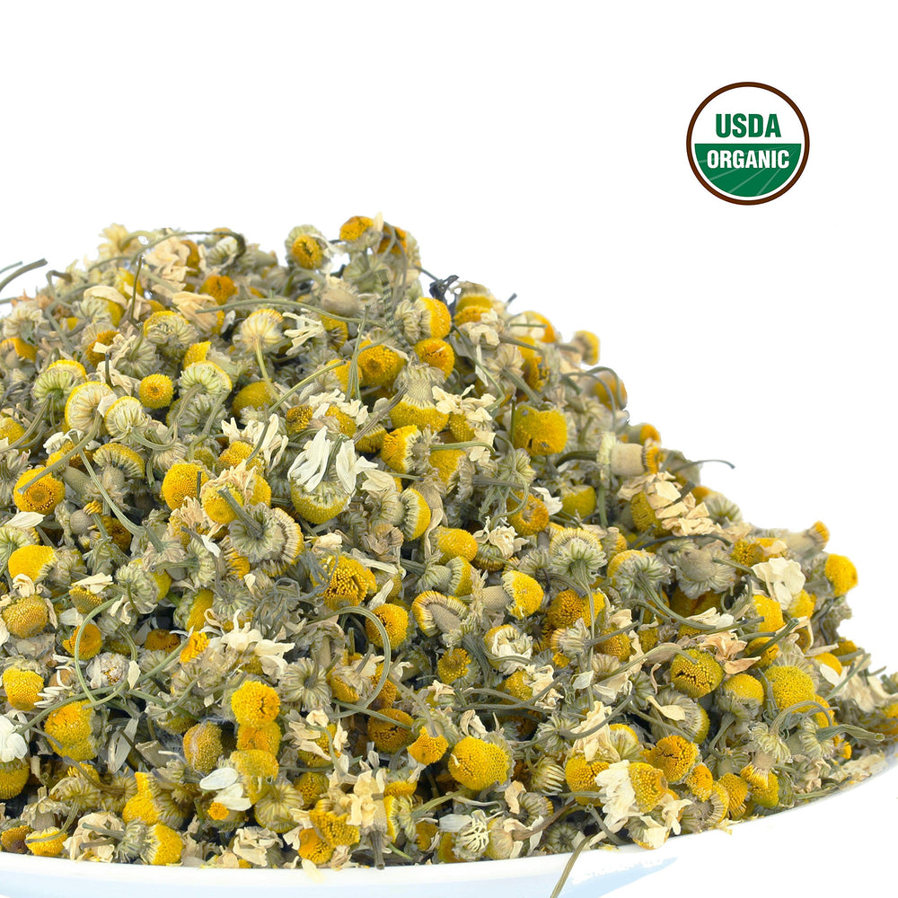 U.S. Wellness Naturals flores de manzanilla a granel textura y calidad visual