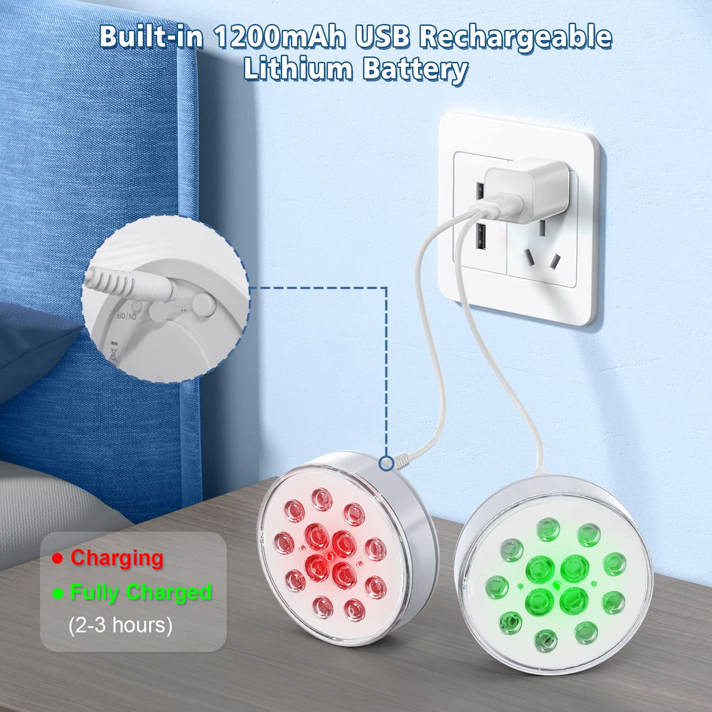 U UZOPI close-up of 13 LED beads revealing bright output and smooth color blending