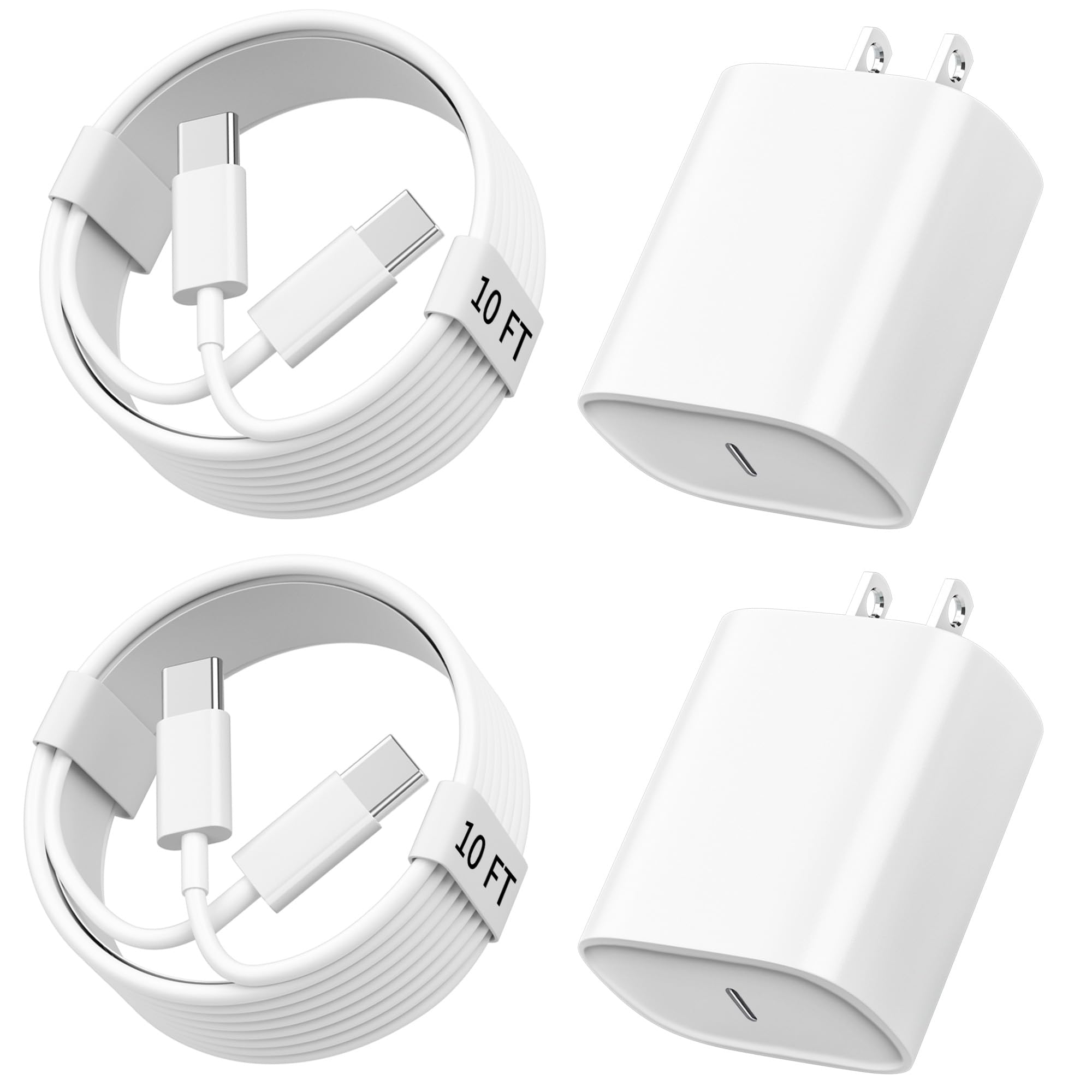 Ubearkk adaptador 20W frente mostrando tamaño compacto y carga rápida