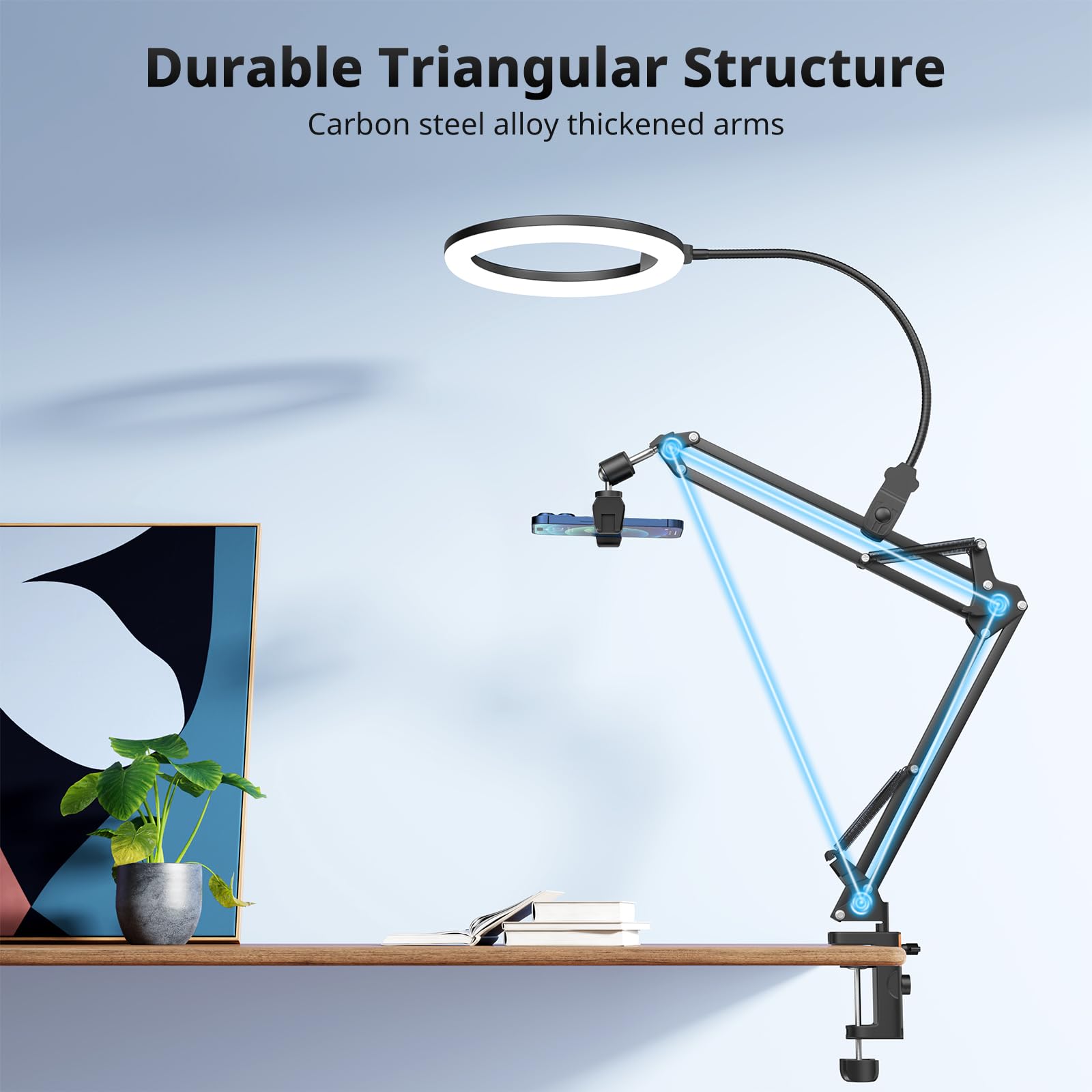 UBeesize junto a móvil muestra tamaño compacto y ventaja de portabilidad