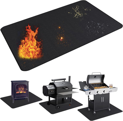 UBeesize front view of under grill mat showing full coverage and protection