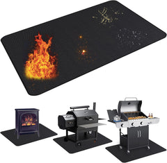 UBeesize front view of under grill mat showing full coverage and protection