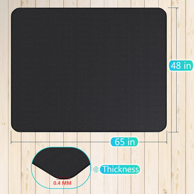 UBeesize lifestyle patio barbecue setup showing mat protecting outdoor floor