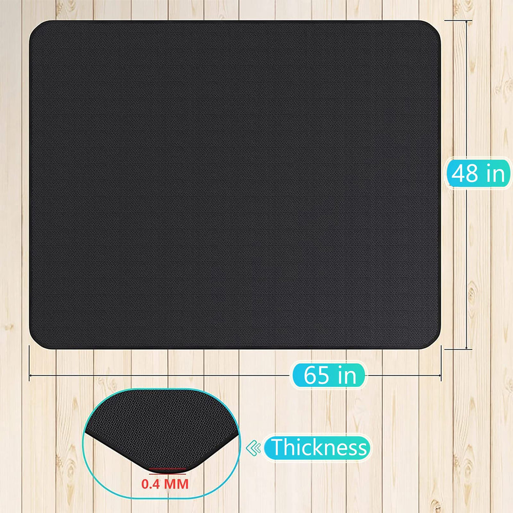 UBeesize lifestyle patio barbecue setup showing mat protecting outdoor floor