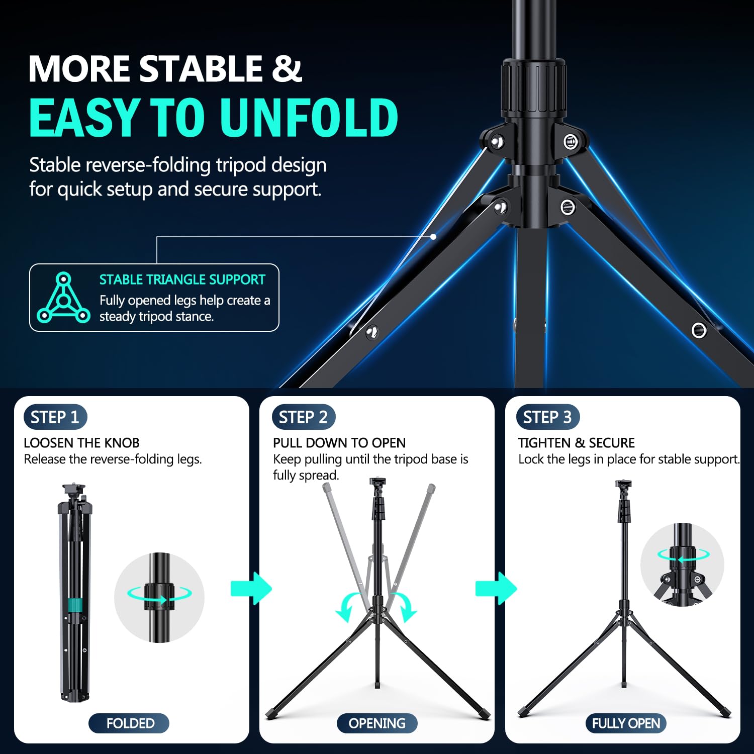 UBeesize pinza de teléfono giratoria 360° para encuadres horizontales y verticales