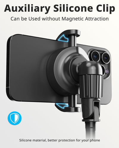 UBeesize magnetic mount close-up demonstrating secure MagSafe attachment benefit