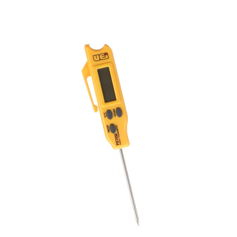 UEi PDT650 front view showing display and controls for quick readings