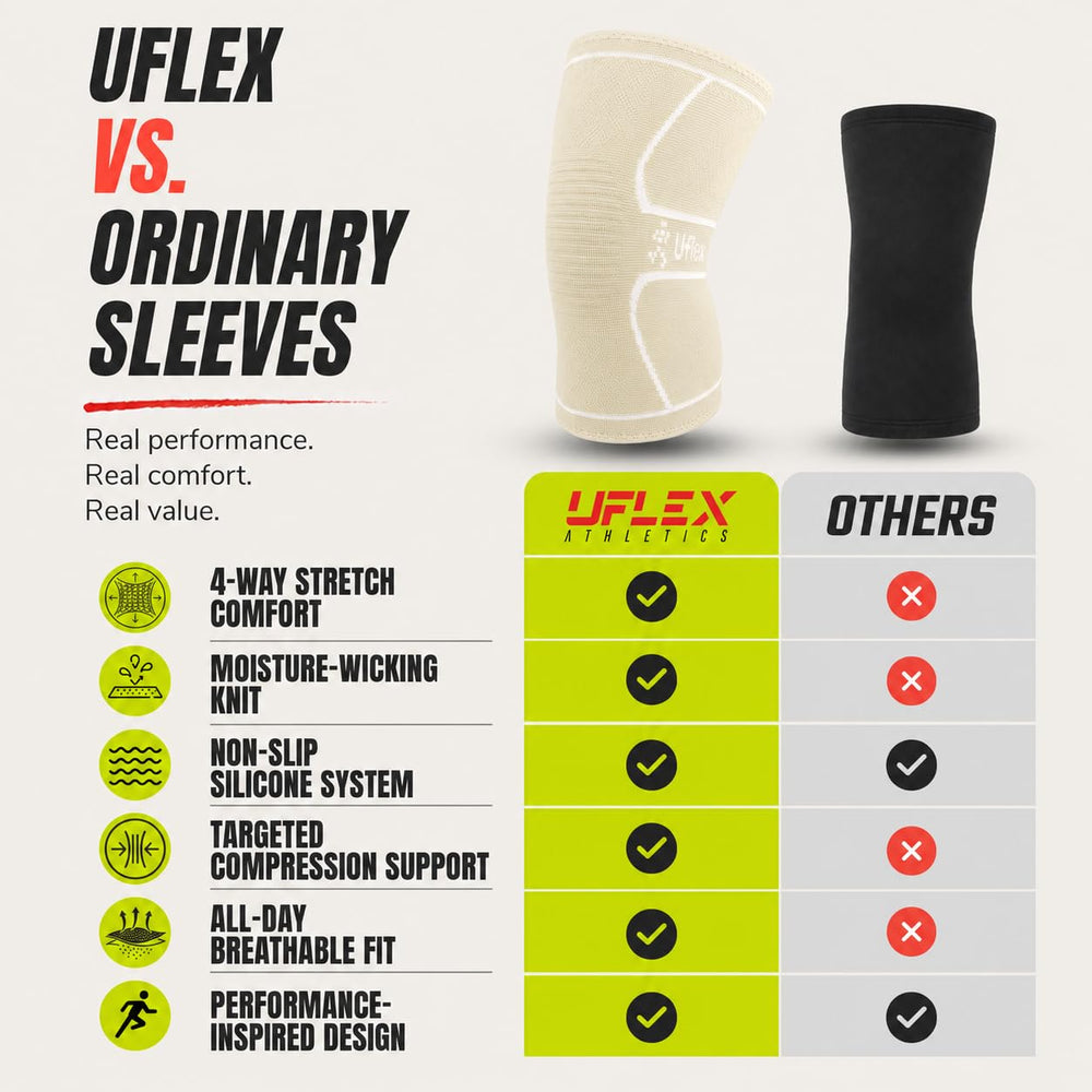 UFlex Athletics uso bajo pantalón, soporte discreto durante el día