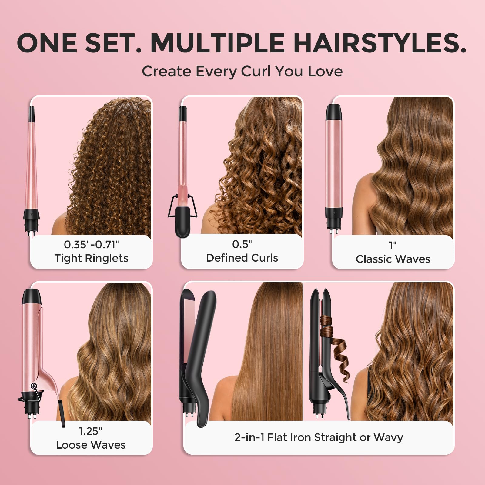 Ufree five interchangeable barrels laid out for versatile styling