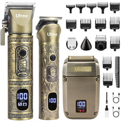 Ufree frontal del kit empaquetado mostrando el set completo y portabilidad