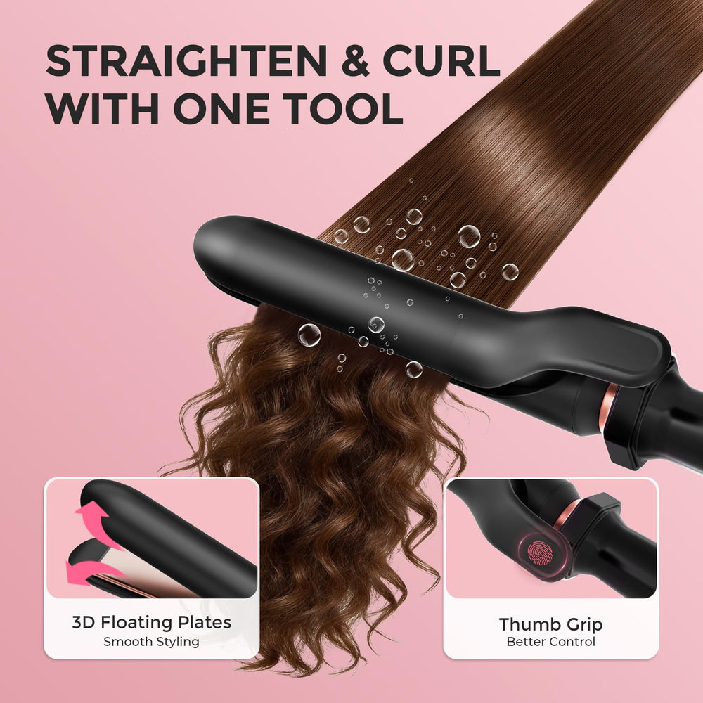 Ufree styling in use creating loose waves with salon-like finish