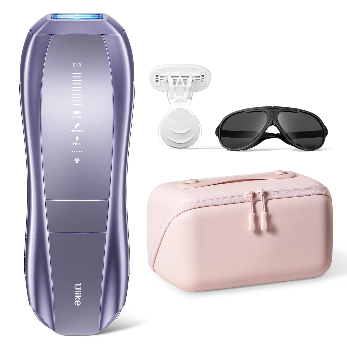 Ulike Air 10 vista frontal con estuche, muestra diseño y fácil almacenamiento