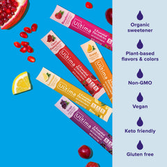 Ultima Replenisher five flavors laid out showing variety and choice benefit