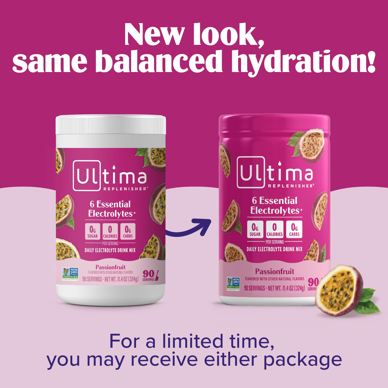 Ultima Replenisher bebida preparada en vaso que evidencia disolución rápida