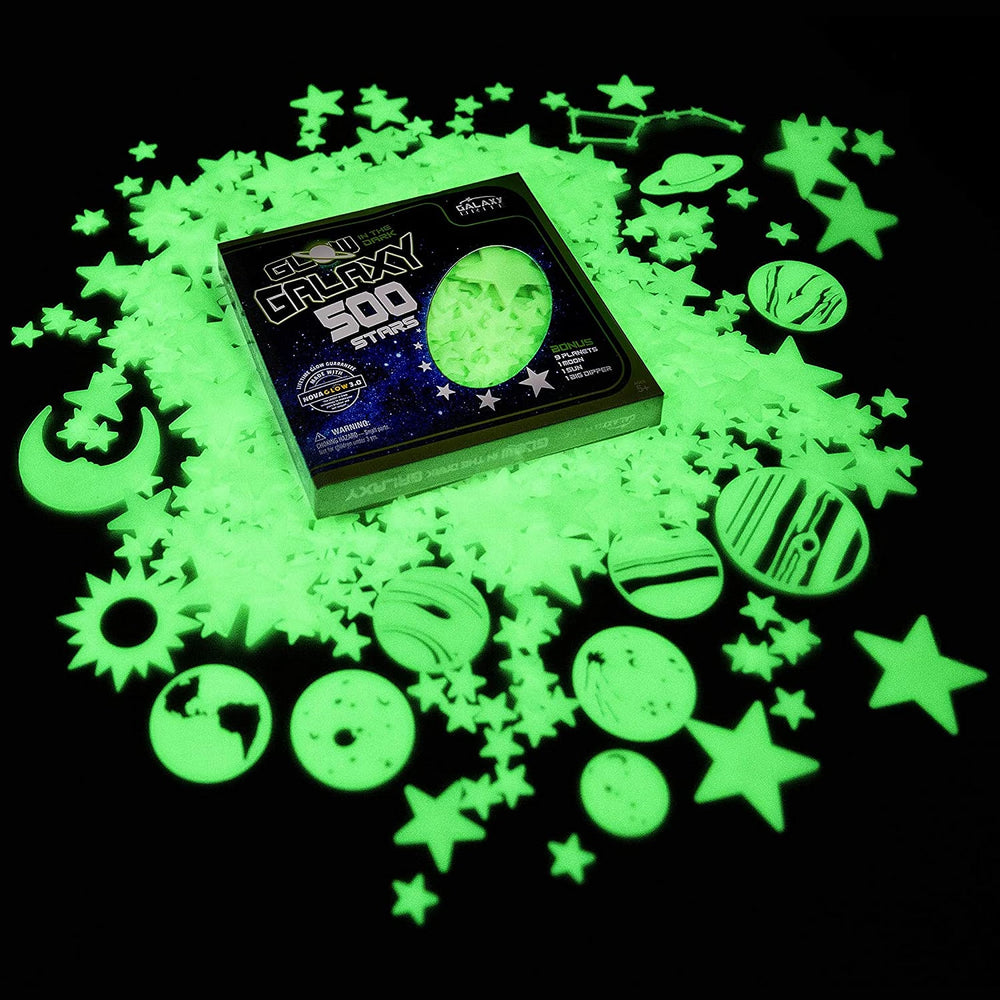 Ultra-Glow Super Stars Narwhal Novelties conjunto de 9 planetas variados para aprendizaje visual