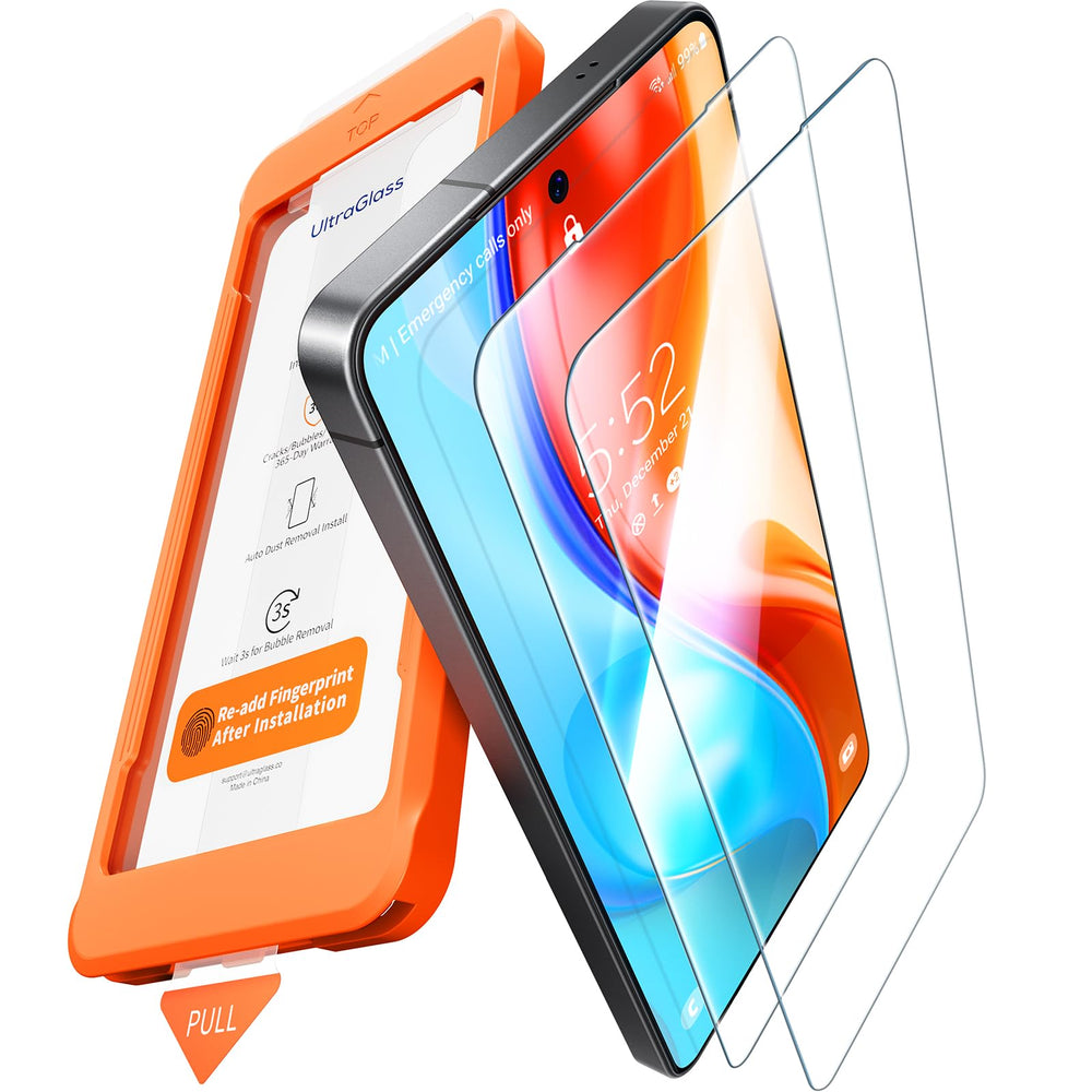UltraGlass caja y kit de instalación con accesorios para colocarlo fácil