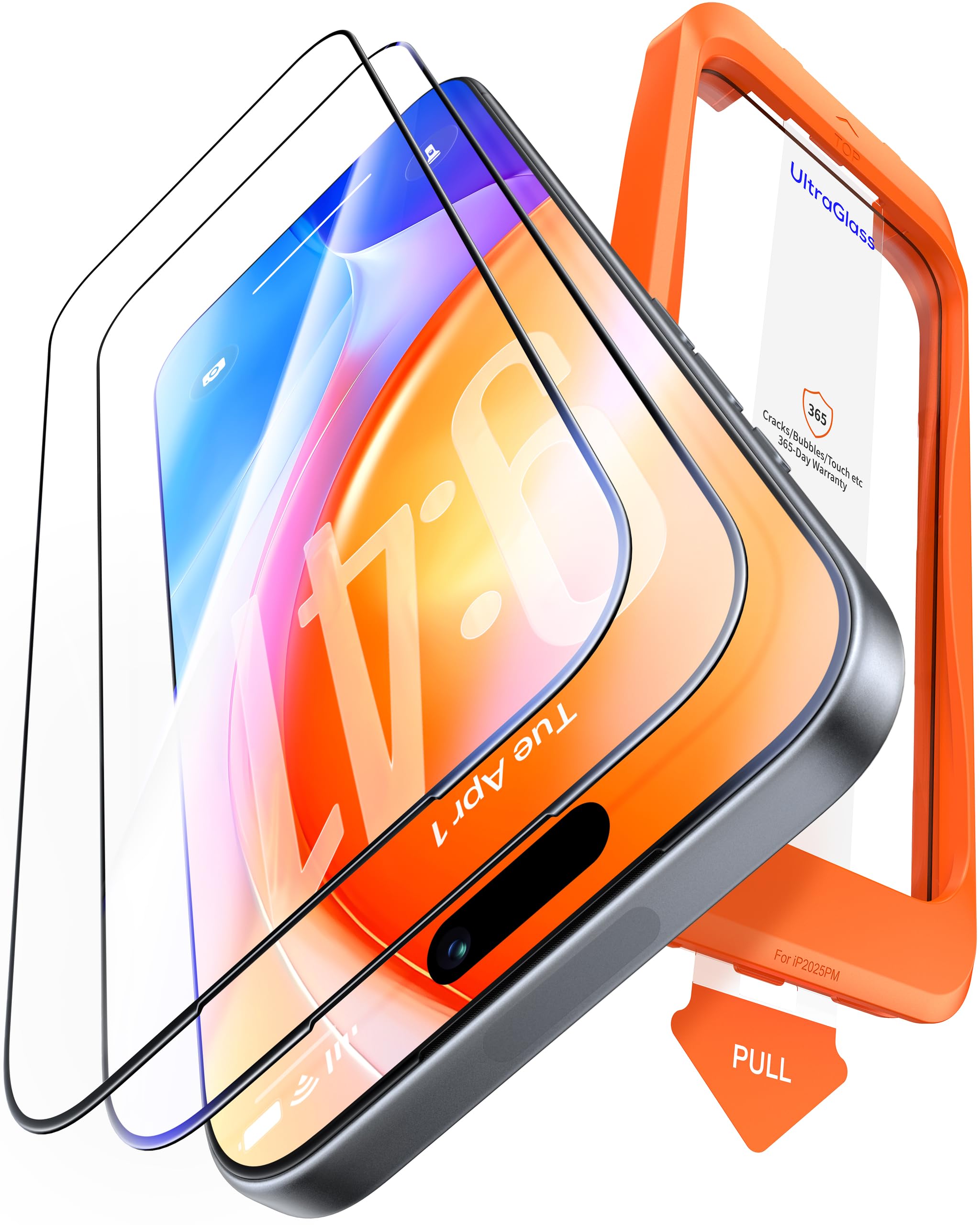 UltraGlass en escenario urbano protegiendo un iPhone 17, seguridad diaria