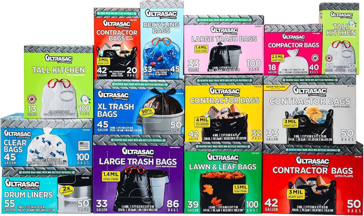 Ultrasac caja dispensadora con bolsas plegadas lista para extraer