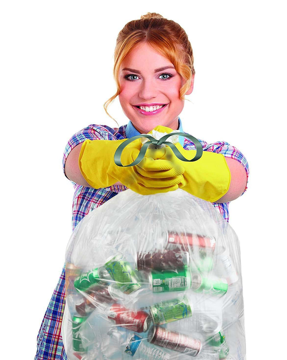 Ultrasac bolsa en uso recogiendo hojas en jardín