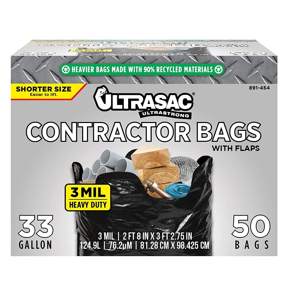 Ultrasac frente del paquete mostrando 50 bolsas y etiqueta clara