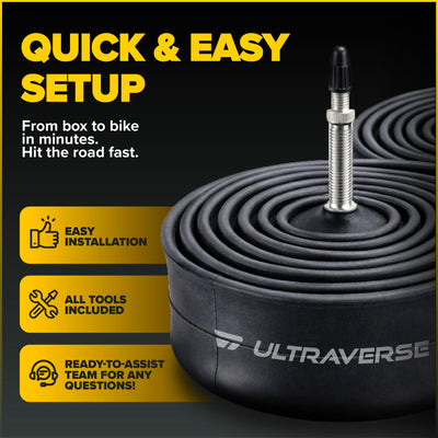 Ultraverse cámara instalada en bicicleta gravel en camino, rendimiento real