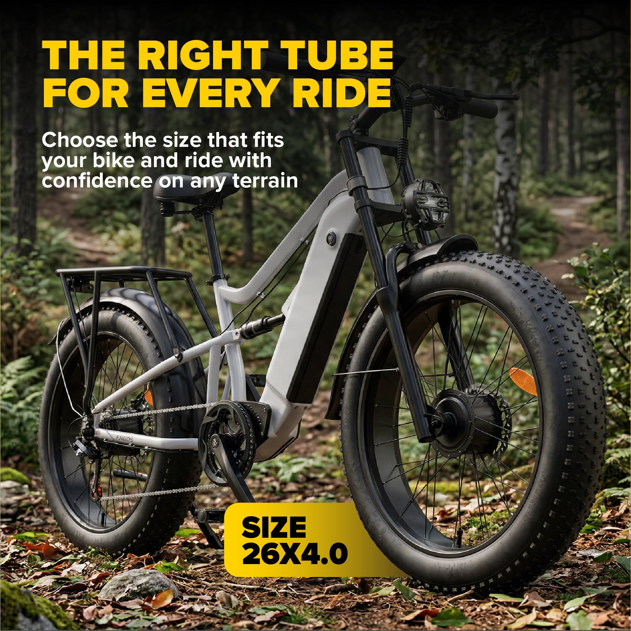 Ultraverse escena outdoor con fat bike ilustrando uso en arena y senderos