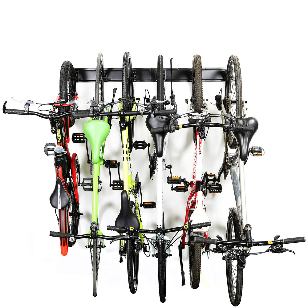 Ultrawall uso familiar en entorno de casa manteniendo bicicletas ordenadas y accesibles