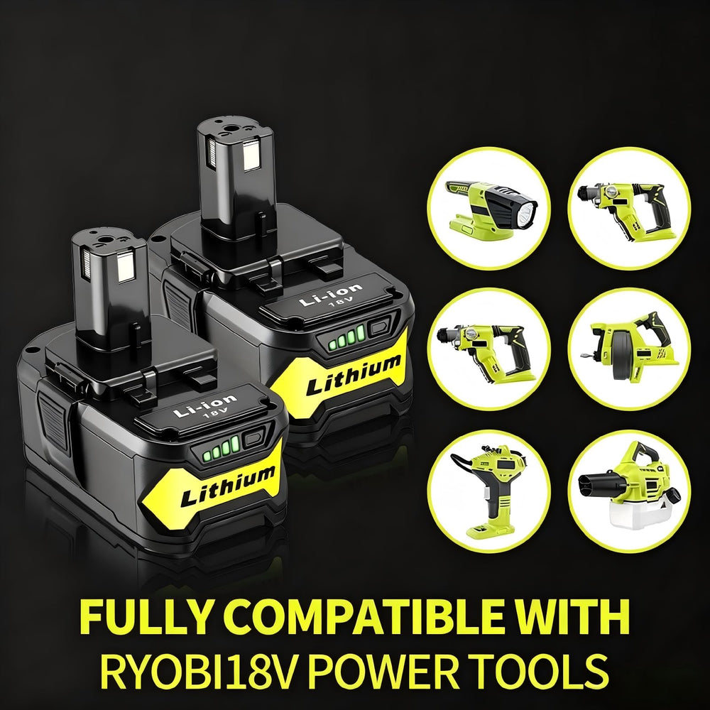 Ultraxxis batería instalada en taladro Ryobi, rendimiento continuo