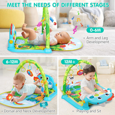 UMIKU cushioned mat texture highlighting comfortable tummy time