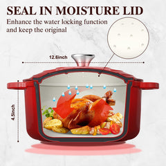 Umite Chef close-up of lid seal and steam nodes, illustrating tight moisture retention