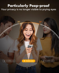 UNBREAKcable protector en uso en metro protege la privacidad