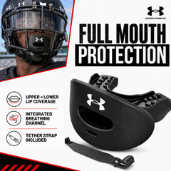 Under Armour detalle de textura y almohadilla de mordida para mayor confort