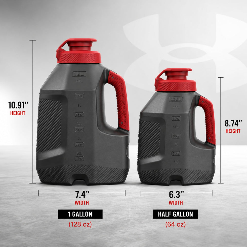 Under Armour comparativa de tamaño y marcas de medición para control de volumen
