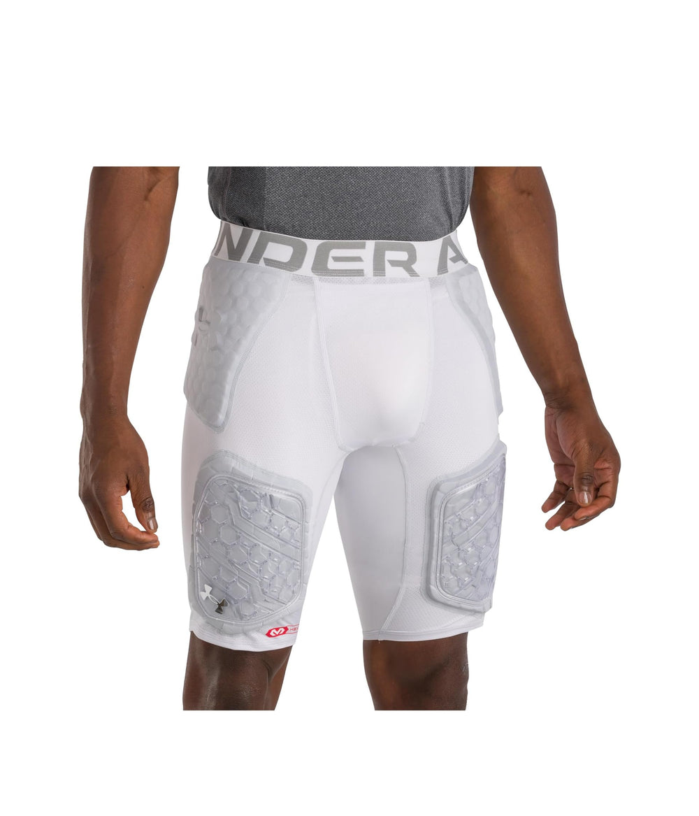Under Armour girdle front view showing fit and low-profile protection benefit