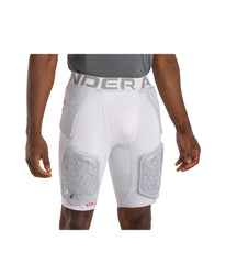Under Armour girdle front view showing fit and low-profile protection benefit