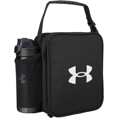 Under Armour open lunchbox showing rigid insulated liner for easy cleaning and cooling