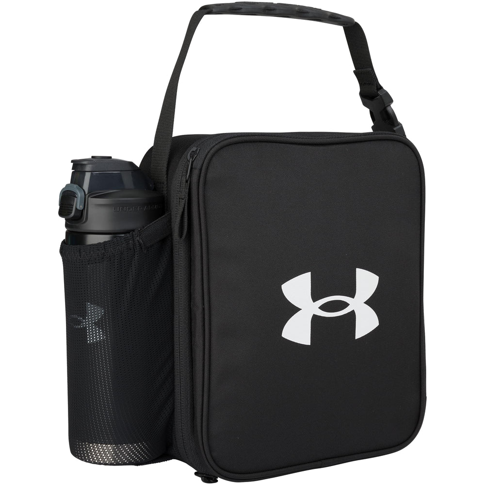 Under Armour open lunchbox showing rigid insulated liner for easy cleaning and cooling