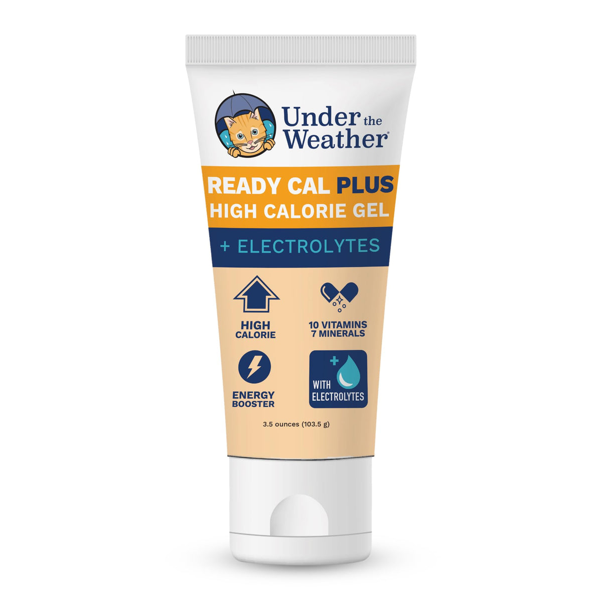 Under the Weather tubo frontal mostrando etiqueta y beneficio nutricional