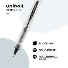 uni-ball Vision Elite ventana de tinta translúcida para control fácil del nivel